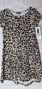 Pink& violet dress cheetah print